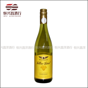 【瑕疵】澳大利亚 禾富黄标莎当妮干白葡萄酒750ml澳洲进口葡萄酒
