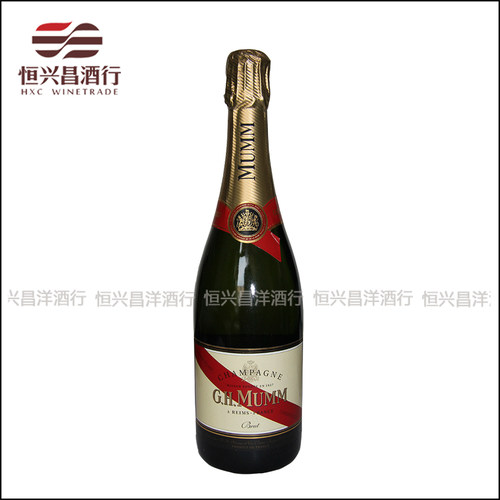 玛姆红带特级干型香槟酒
