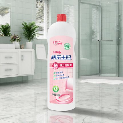 快乐主妇强力洁厕灵除臭除垢去味清新除锈除水垢900g大瓶装家用