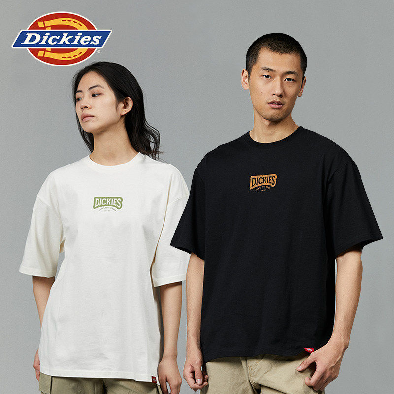 Dickies帝酷适夏宽松背后字母印花休闲短袖T恤男女情侣美式风格J