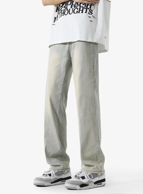 【周艺轩同款】DAND 2024SS 美式废土风速干耐磨透气直筒牛仔长裤