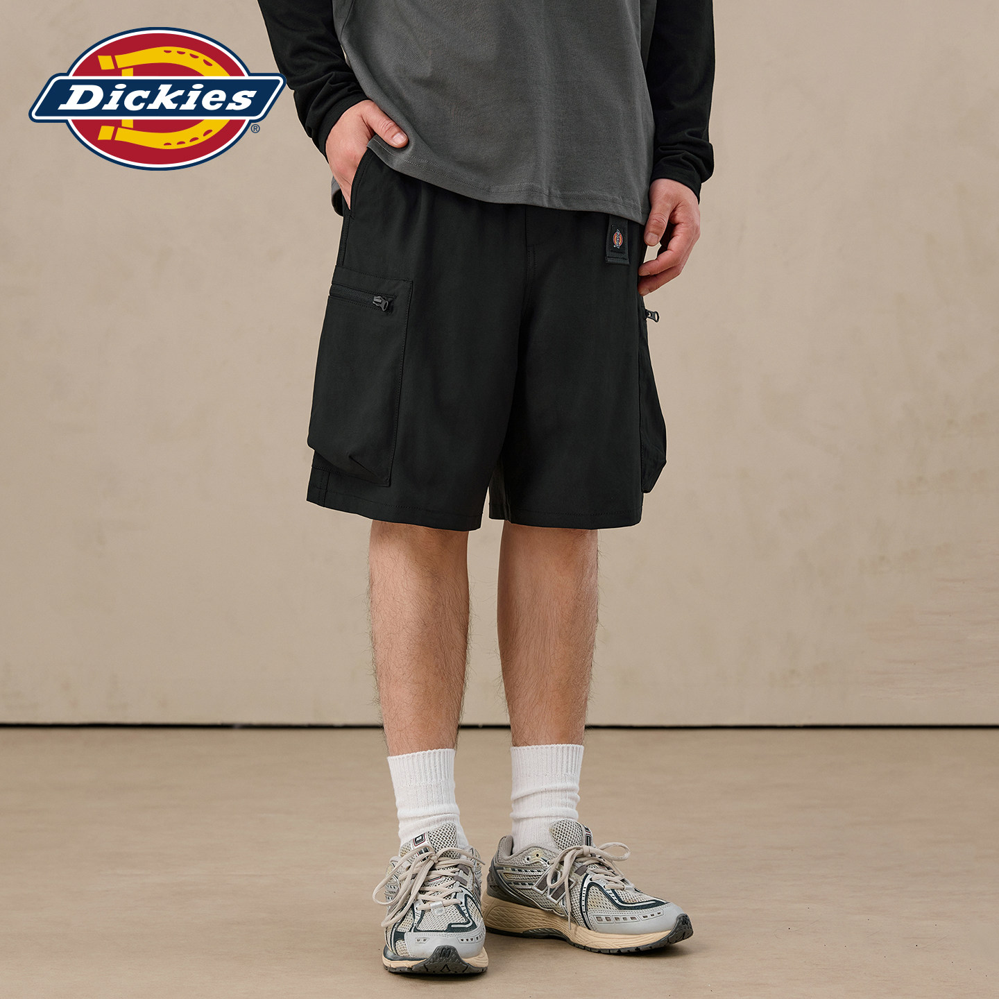 Dickies帝酷适26年春夏宽松弹力工装多口袋设计短款无内衬休闲裤J
