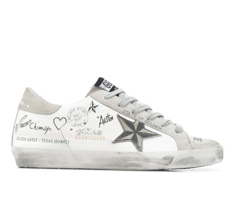 优不从良 盐格定制 星星做旧 小脏鞋 低帮 logo涂鸦系列 板鞋男女