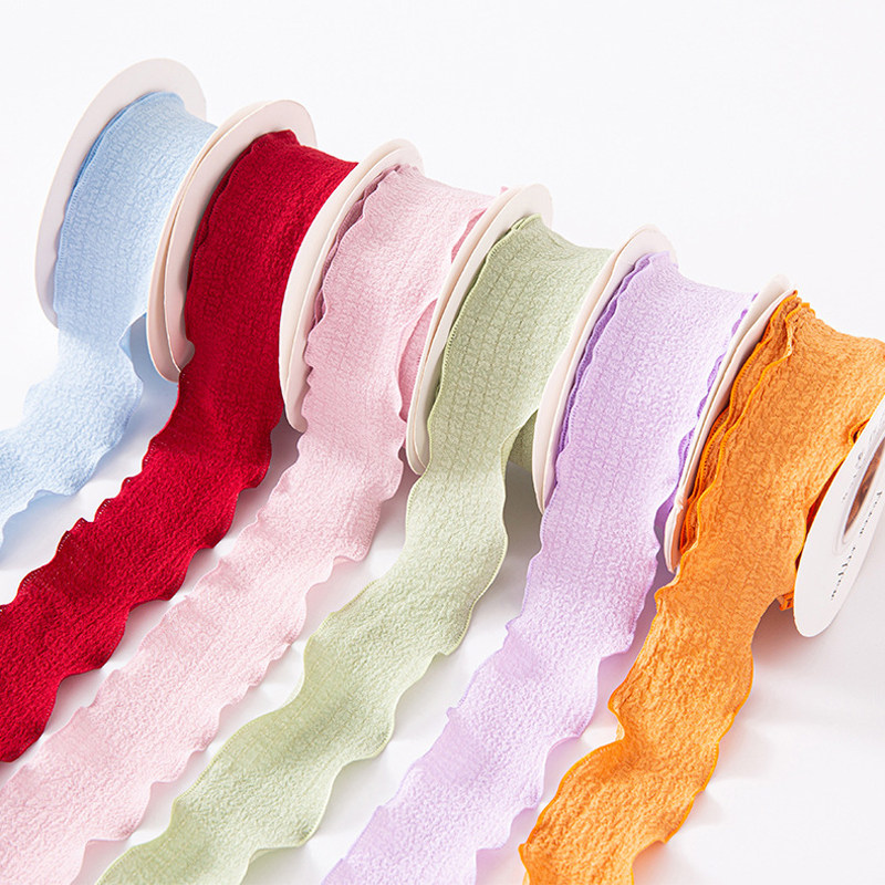 4cm褶皱亚麻鱼尾纱丝带缎带 小清新鲜花花艺包装带烘焙蛋糕装饰,鲜花速递/花卉仿真/绿植园艺,花艺缎带,淘宝优惠券,粉丝福利购,淘宝优惠卷