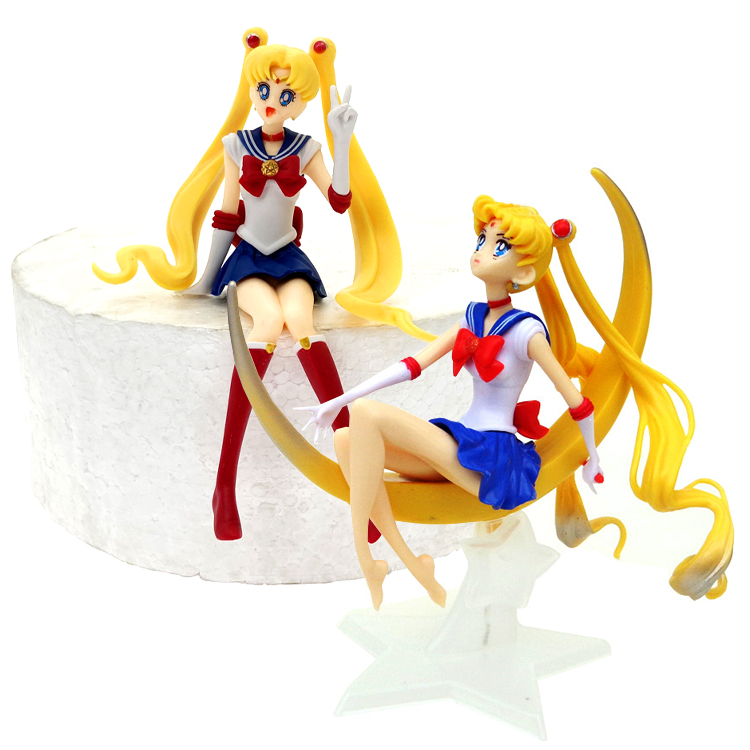 美少女公主蛋糕装饰摆件 大号月亮女神水冰月生日甜品台烘焙用品