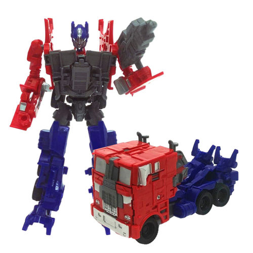 变形汽车机器人生日蛋糕装饰摆件