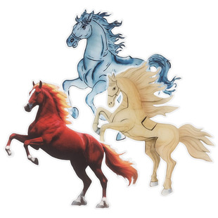 马到成功新年祝福祝寿亚克力蛋糕装饰插牌插件鼻尖马年烘焙装扮