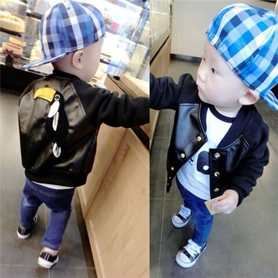 Blouson enfant en cuir PU - Ref 2159452 Image 1