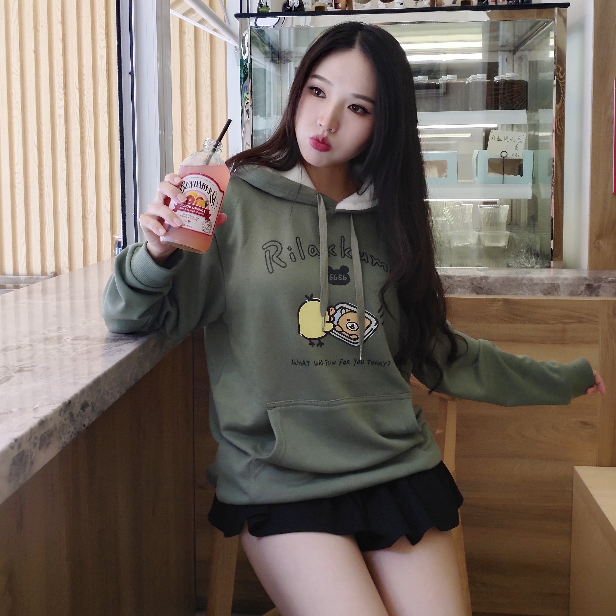 rilakkuma轻松熊出口日本卫衣