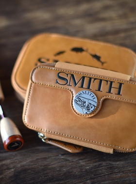 日本SMITH史密斯微物溪流路亚亮片包溪流米诺收纳包PU皮亮片饵盒