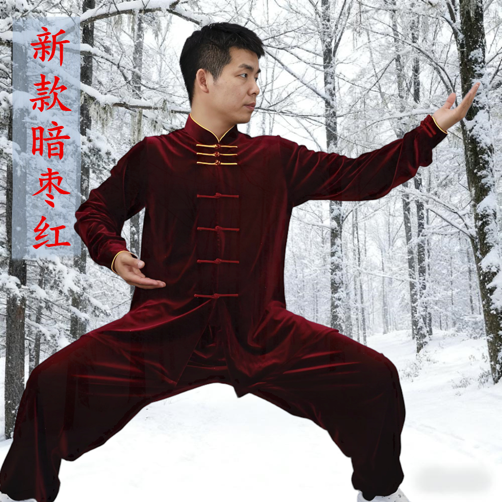 金丝绒男女秋冬320克运动太极服