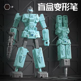 变形机器人圆珠笔中性笔可书写二合一玩具可变换形态中性笔网红创意趣味卡通可爱文具用品小学生奖品批发礼物