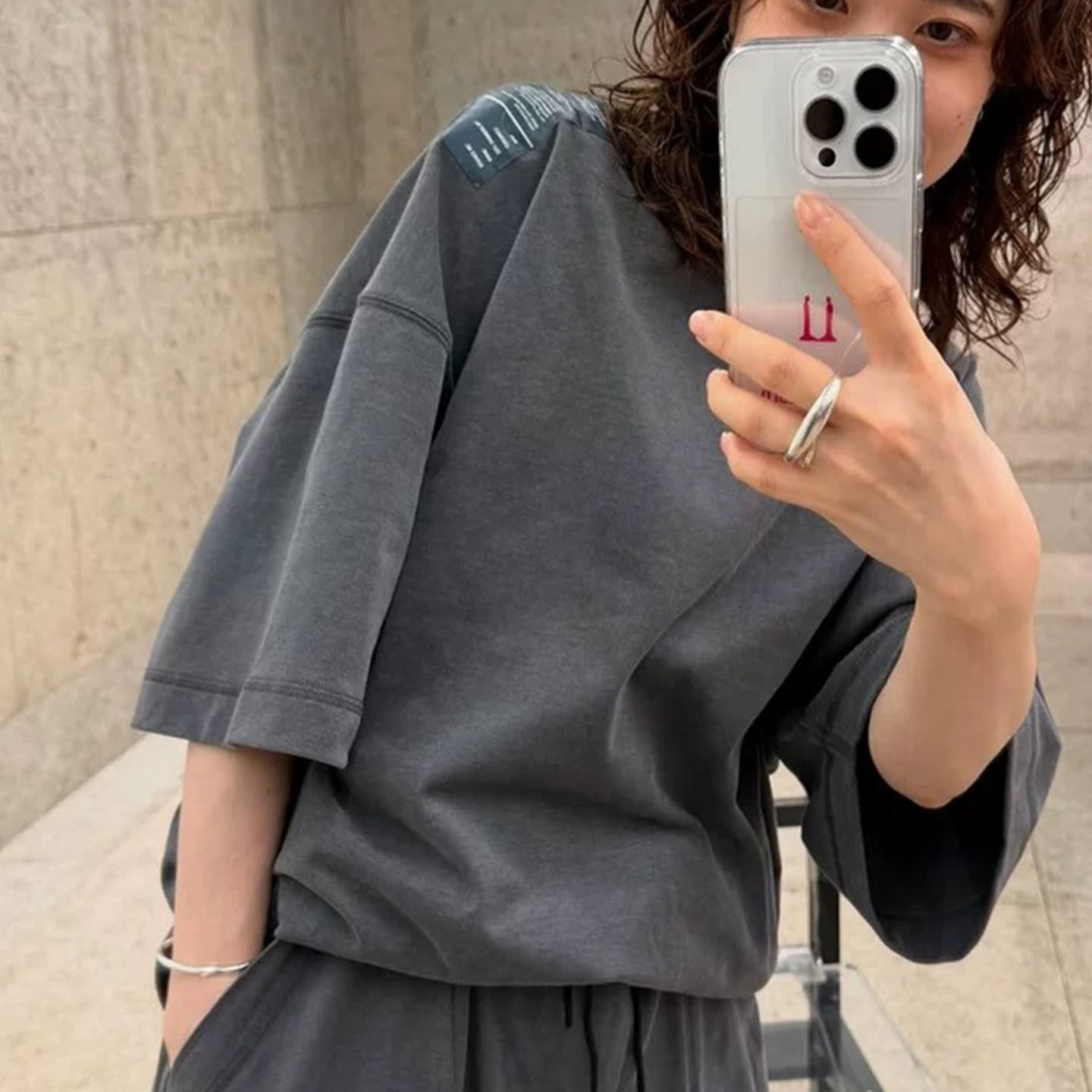 涩谷精选原创品牌THoracle25秋冬磨毛水洗质感军事风贴标短袖T恤