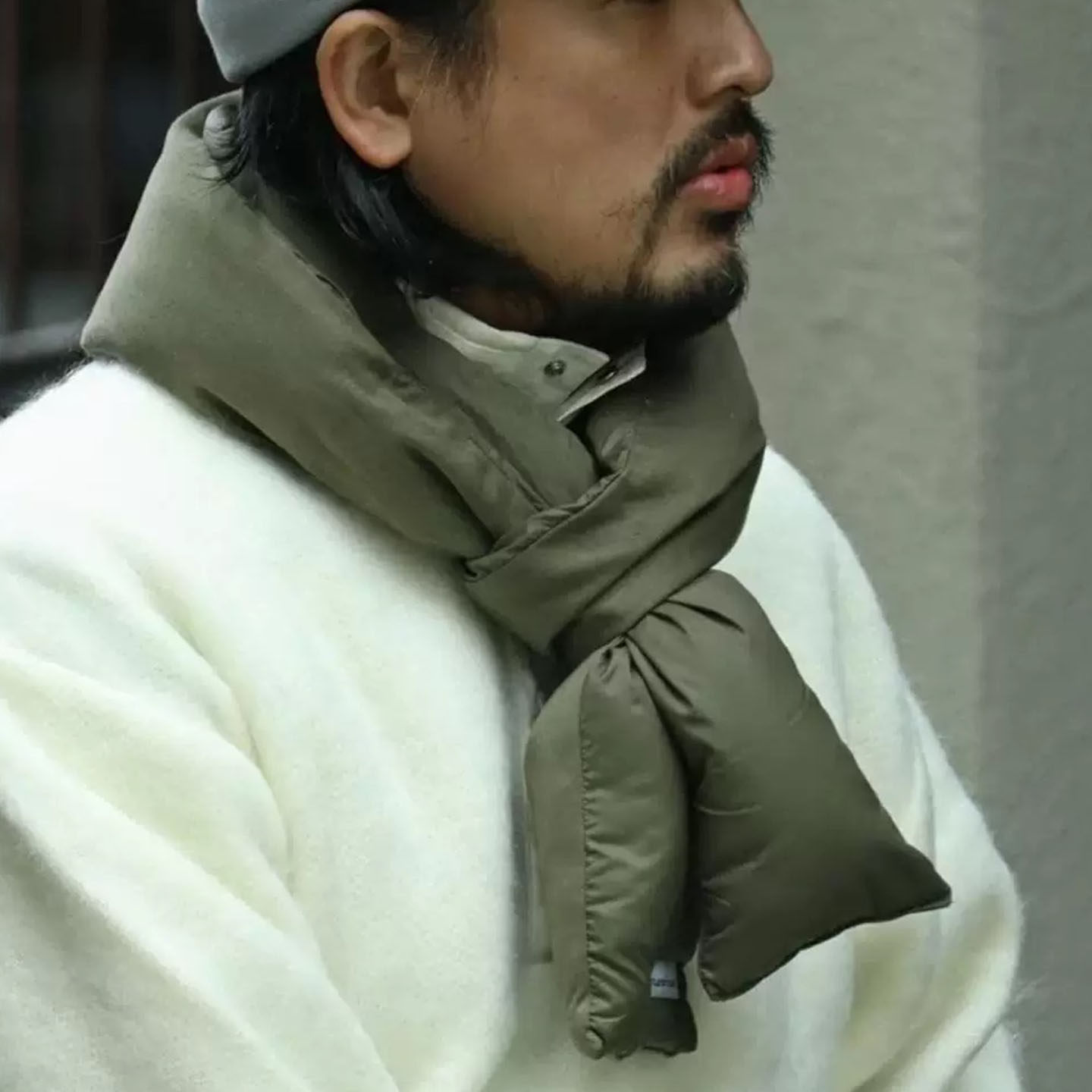 涩谷制THoracle娜娜米卡25秋冬日潮保暖防水光电子羽绒围脖围巾