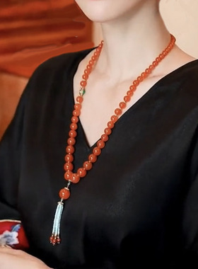寻她女红玛瑙项链新品特价