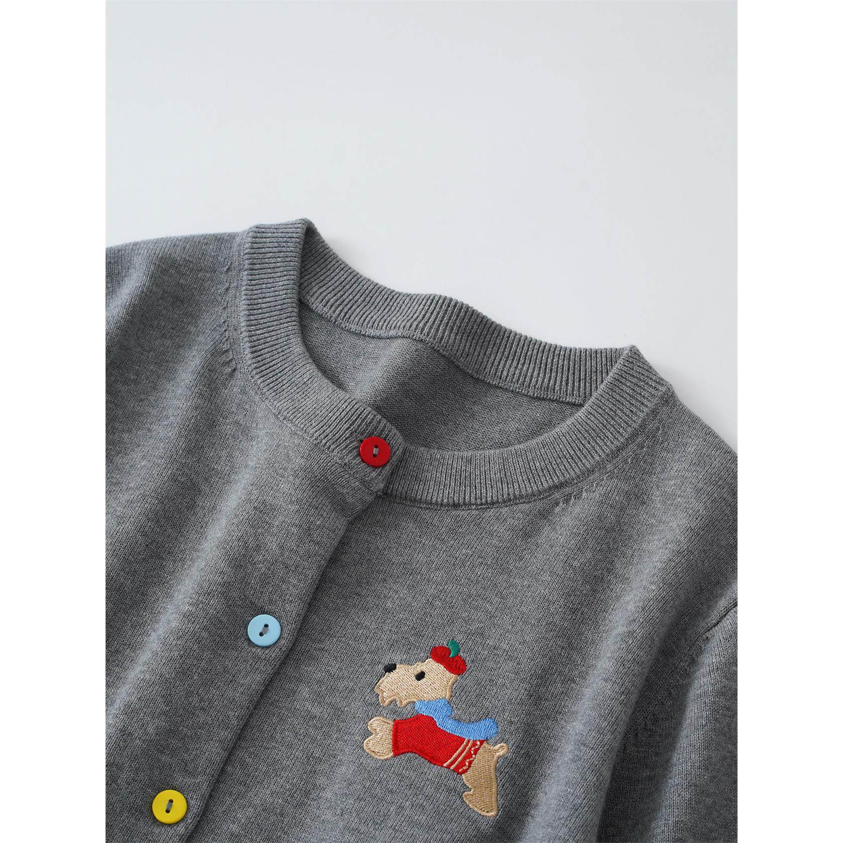 彩扣款 帽子狗狗刺绣 100%棉 圆领针织衫女士薄开衫春秋毛衣外套4,个性定制/设计服务/DIY,棉服工装,淘宝优惠券,粉丝福利购,淘宝优惠卷