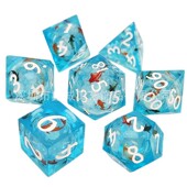 树脂骰子DND桌游龙与地下城COC跑团TRPG克苏鲁多面体D20色子套装