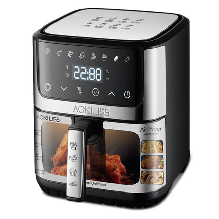 美规欧规跨境家用智能可视触屏欧规7L大容量多功能电炸锅空气炸锅