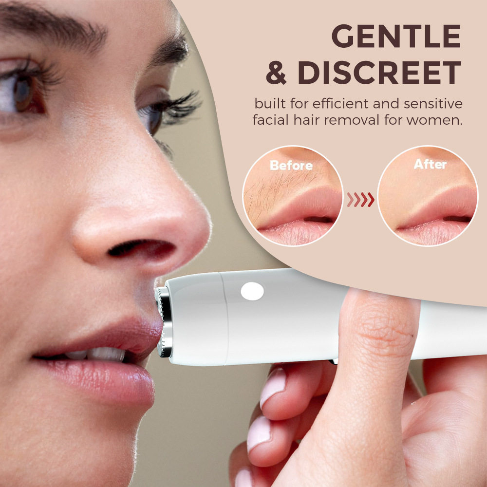 跨境新品女士脸部脱毛器电动修眉器面部除毛仪便携口红式剃毛器,美容美体仪器,电动修眉刀,淘宝优惠券,粉丝福利购,淘宝优惠卷