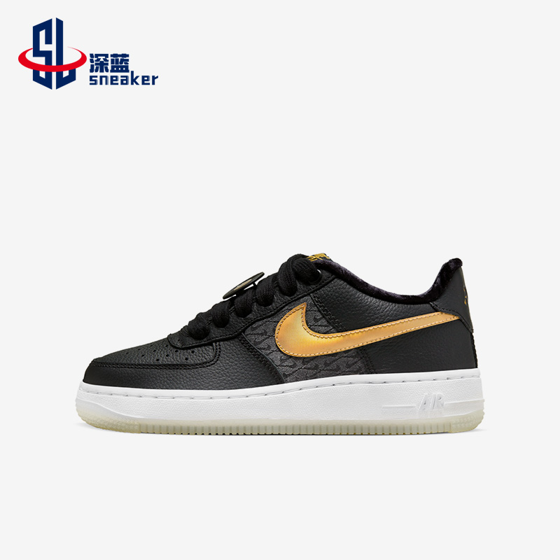 Nike/耐克正品AIR FORCE 1GS女子大童运动休闲鞋FN6977-010