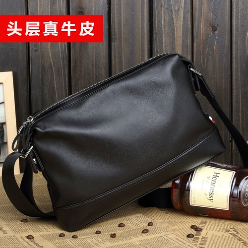 Сумка через плечо, кожаная сумка на одно плечо, мужской рюкзак для отдыха, из натуральной кожи, воловья кожа