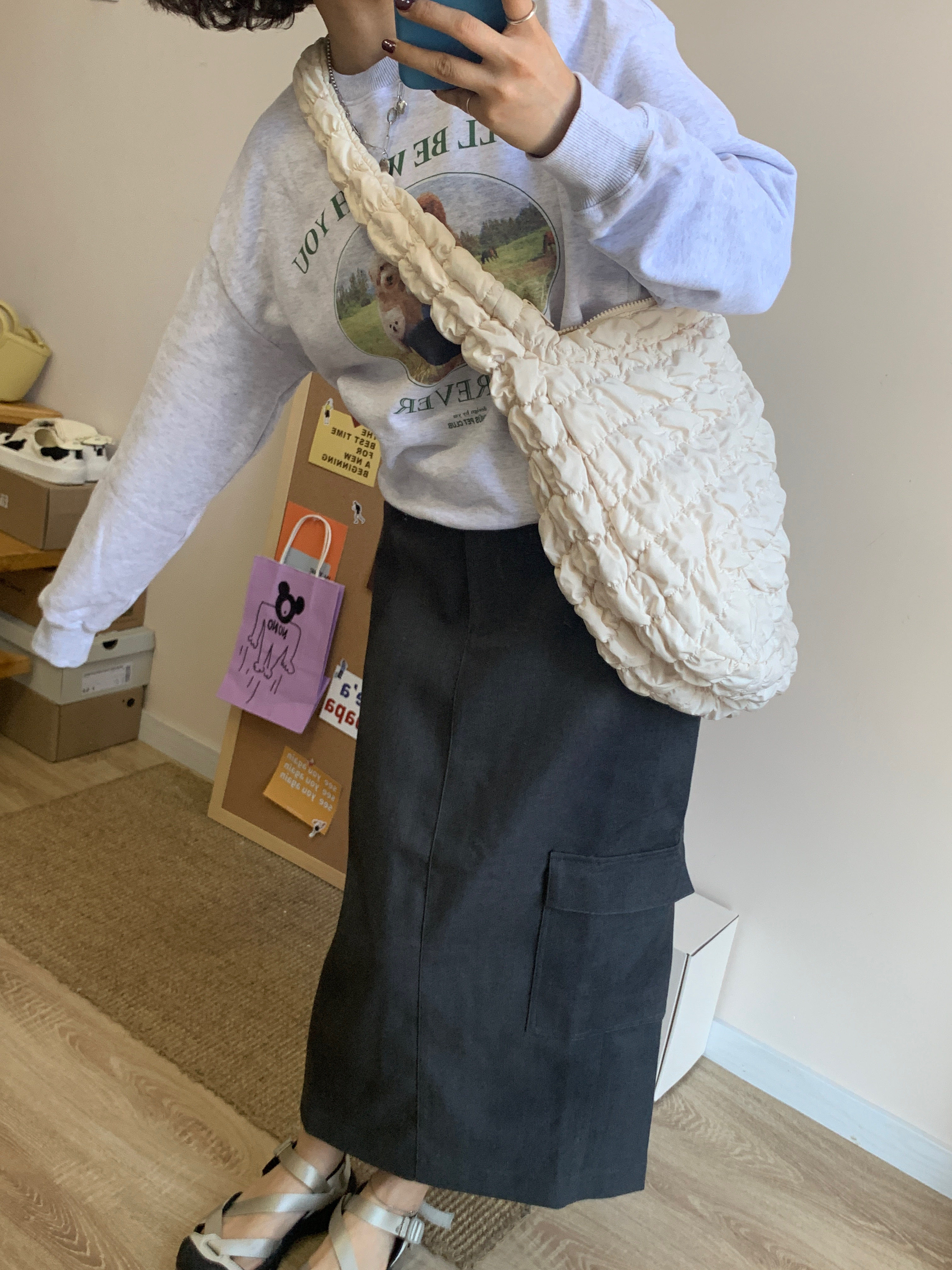 四元SIYUAN  初秋工装风口袋西服半身裙 直筒后开叉H显瘦版型