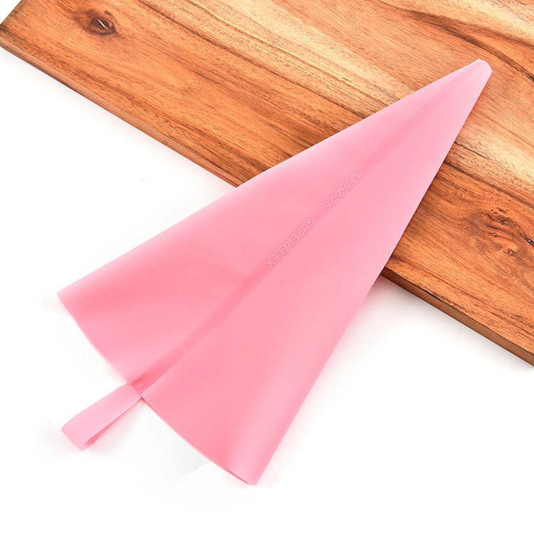 粉色tpu硅胶裱花袋 奶油挤花袋烘焙工具蛋糕装饰泡芙挤袋重复使用
