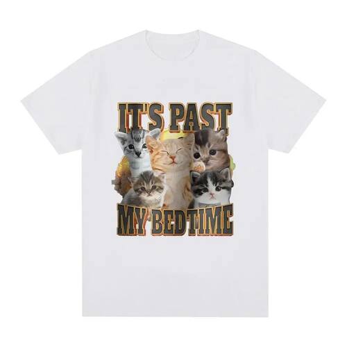Funny Cat T-Shirt欧美趣味搞笑猫咪图案潮流大码短袖T恤男女上衣