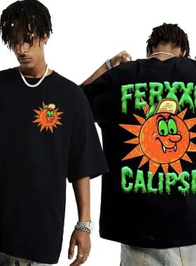 Rapper Feid Ferxxo 2024 Graphic印花短袖T恤男女街头上衣棉
