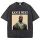 Kanye 短袖 West夏季 Washed 休闲时尚 圆领小众大码 大码 T恤情侣男女