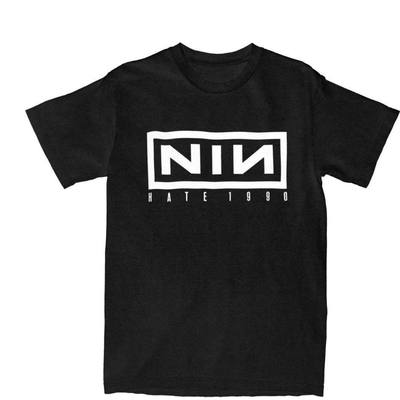 Nine Inch Nails Hate 1990T-Shirt 欧美创意简约字母男女短袖T恤