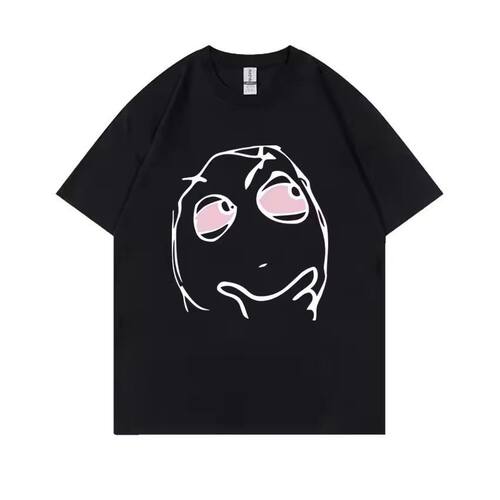 RAGE GUY恶搞T恤漫画巨魔脸是我养老金红眼睛高反应脸短袖男女