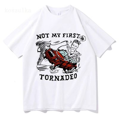 Not My First Tornado夏季休闲纯棉时尚圆领大码短袖T恤情侣男女