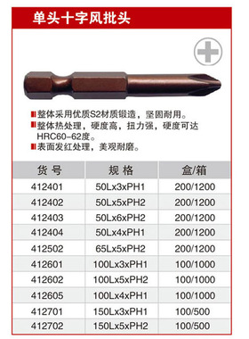 耐世风批头 单头十字风批头412401 412502 412601 412701 412402