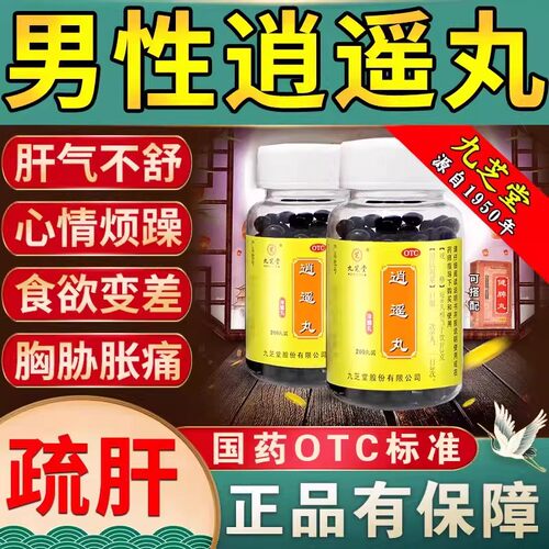 【九芝堂】逍遥丸200丸*1瓶/盒男性逍遥丸脾气暴躁