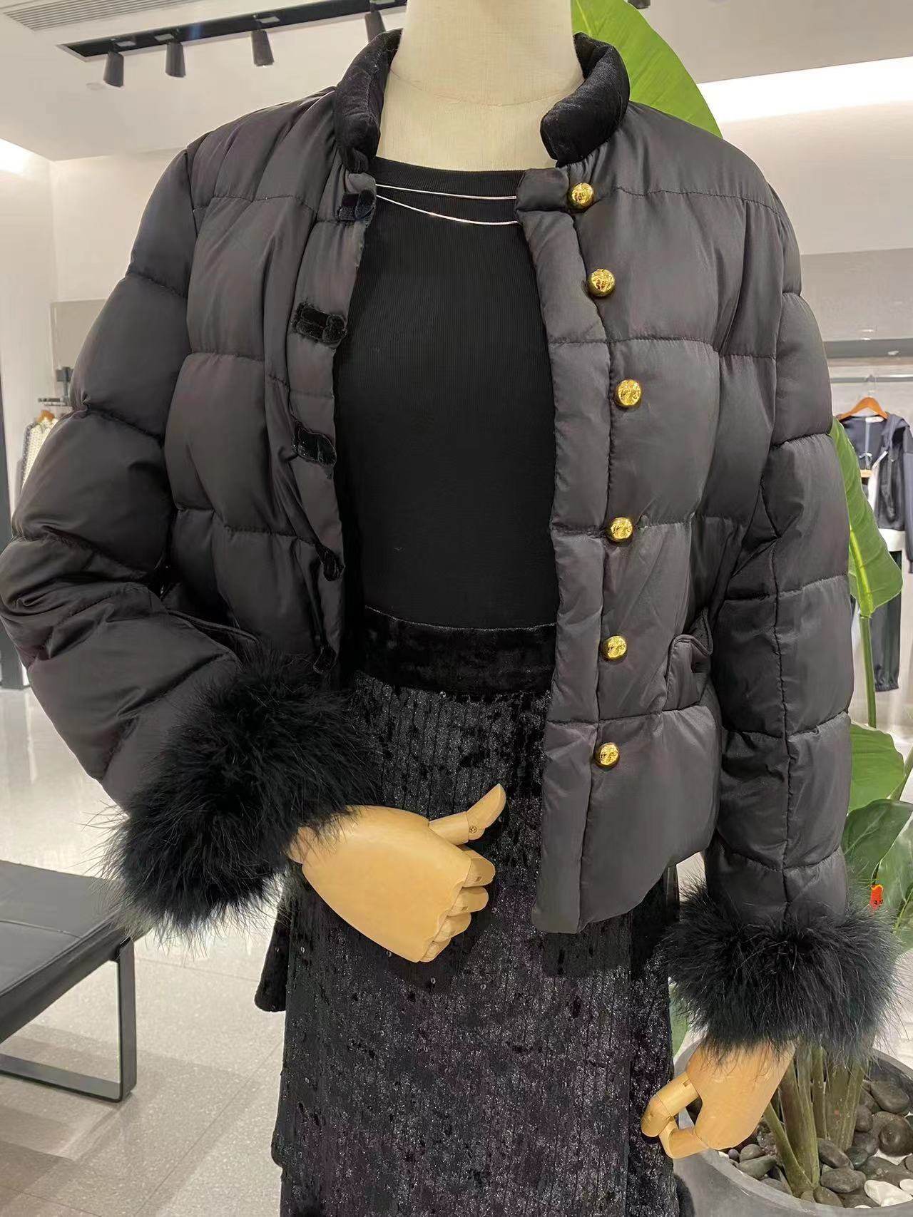 CODIXSE珂蒂珂思新中式短款羽绒服