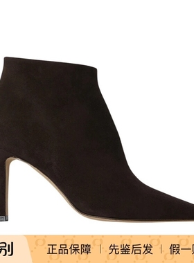 The Row 26春夏女士Carla 80羊皮绒面革短靴正品代购F1751L303LQB