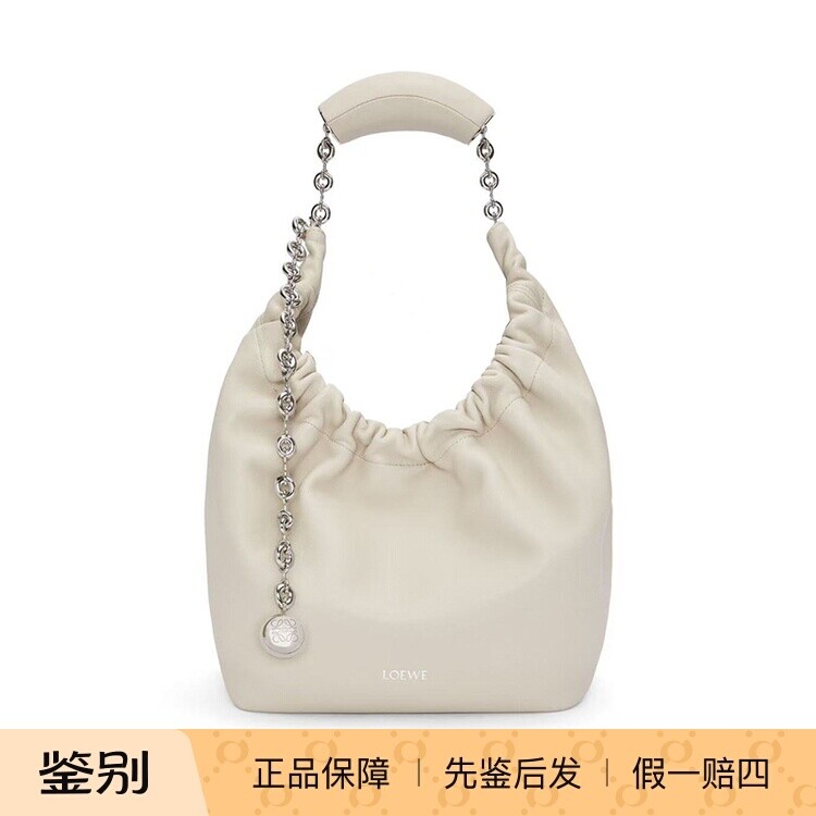 loewe罗意威 25秋冬灰色女士Squeeze小号单肩包正品代购A914NCHX0