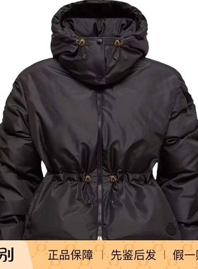 moncler盟可睐 25秋冬 黑色连帽女士羽绒服正品代购K20931A002205