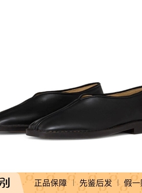 Lemaire 25秋冬黑色女士Piped平底浅口单鞋正品代购FO0006LL0023M