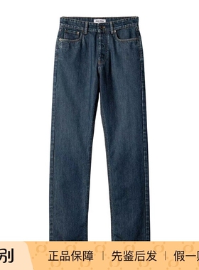 miu miu谬谬26春夏蓝色女士直筒牛仔裤正品代购GWP57517OMSOOOF00