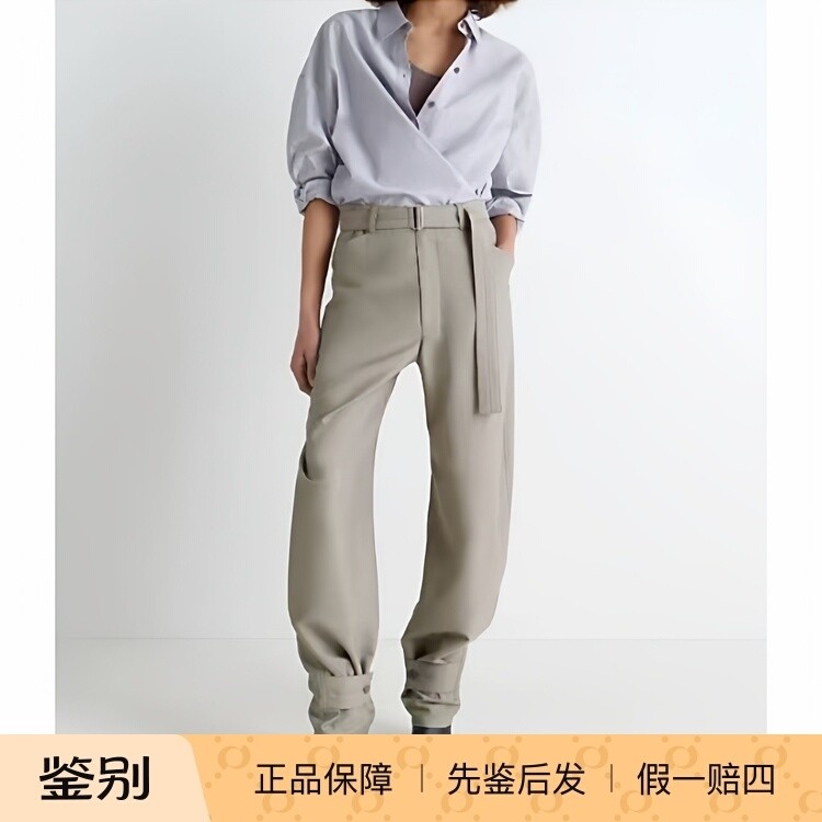 Lemaire大象灰女士休闲西裤