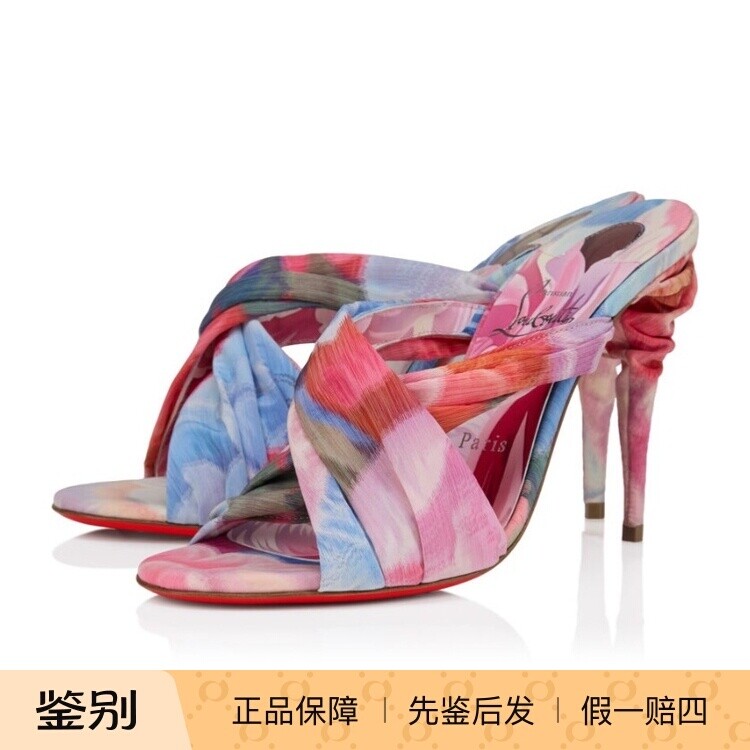 Christian Louboutin路铂廷26春夏印花高跟凉鞋正品代购1260698_J