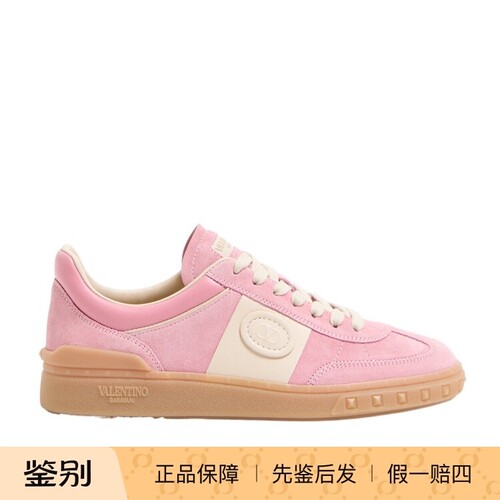 华伦天奴26春夏粉色系带运动鞋