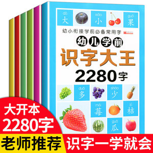 15元包邮 《幼儿学前识字大王2280字》（全6册）