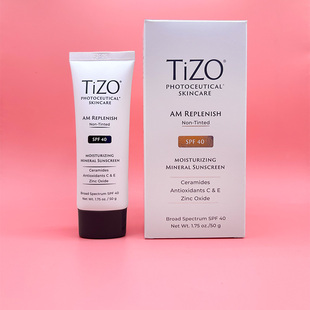 美国Tizo纯物理滋润AM日间隔离紫外线养肤防晒霜SPF40水润轻薄50g