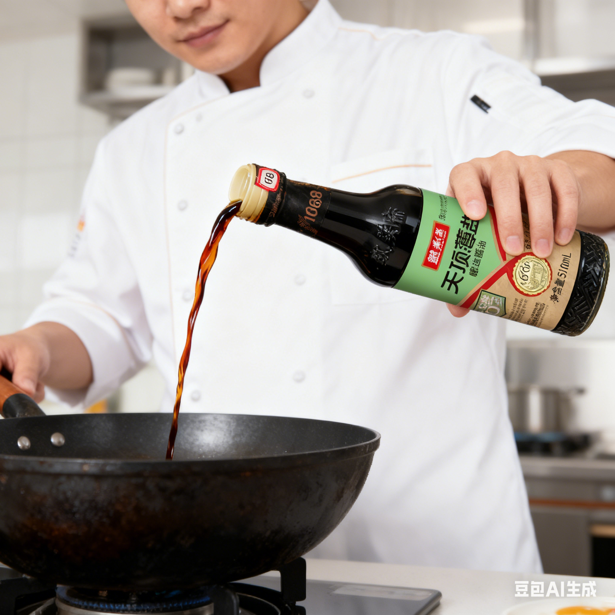 【中华老字号】致美斋天顶薄盐酱油瓶装510ml家用调味料烹饪酱油