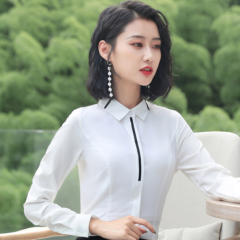 酒店前台工作服收银服务员女春秋西餐厅KTV餐饮经理衬衫长袖套装在类目 女装/女士精品, 衬衫中 - 来自Buy2taobao.com提供专业的淘宝代购服务