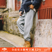 卫裤 日系百搭男士 加绒加厚休闲裤 兔先森冬季 潮牌宽松直筒运动裤 子
