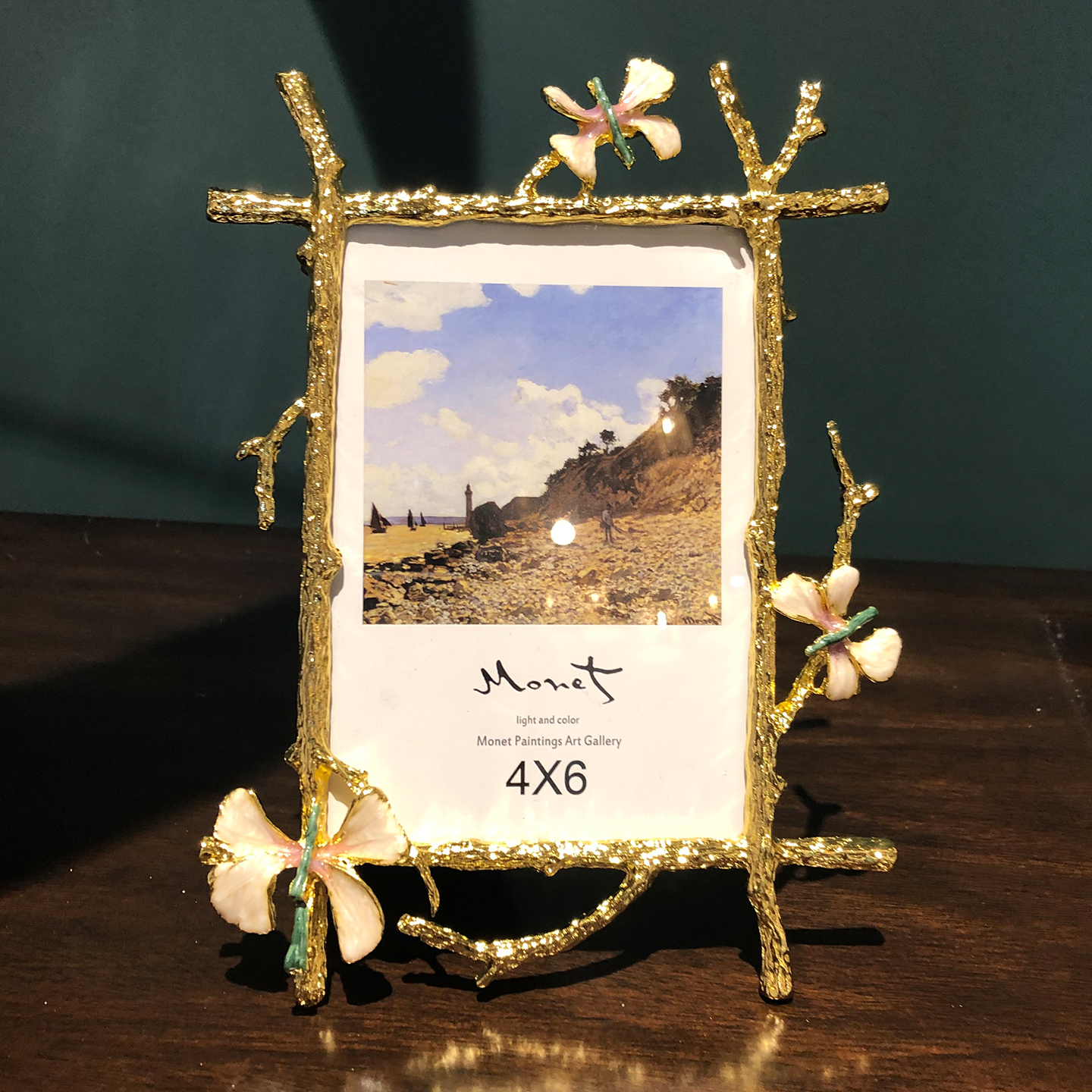 相框摆台4/6/7/8/10寸轻奢欧式创意金属结婚照片框样板房桌面摆件